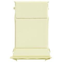 vidaXL High Back Chair Cushion GEMERT 2 pcs 100% Polyester Cream 4