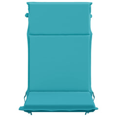vidaXL High Back Chair Cushion GEMERT 2 pcs 100% Polyester Turquoise 4