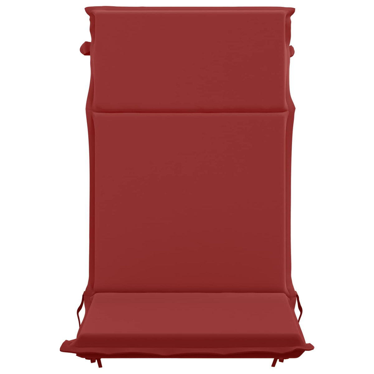 vidaXL High Back Chair Cushion GEMERT 2 pcs 100% Polyester Wine Red 4