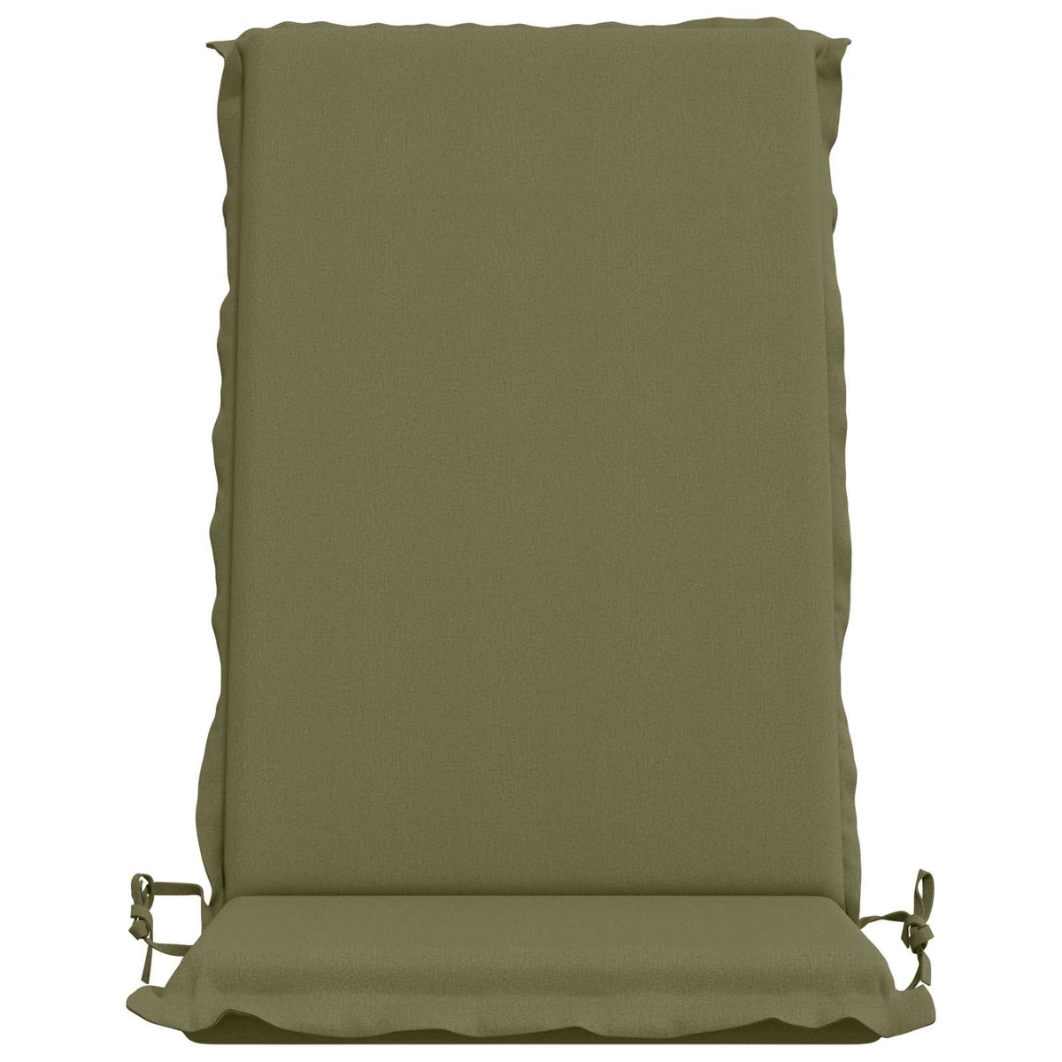 vidaXL High Back Chair Cushion GEMERT 2 pcs 100% Polyester Olive Green 4