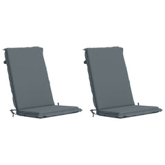 vidaXL High Back Chair Cushion GEMERT 2 pcs 100% Polyester Blue 2