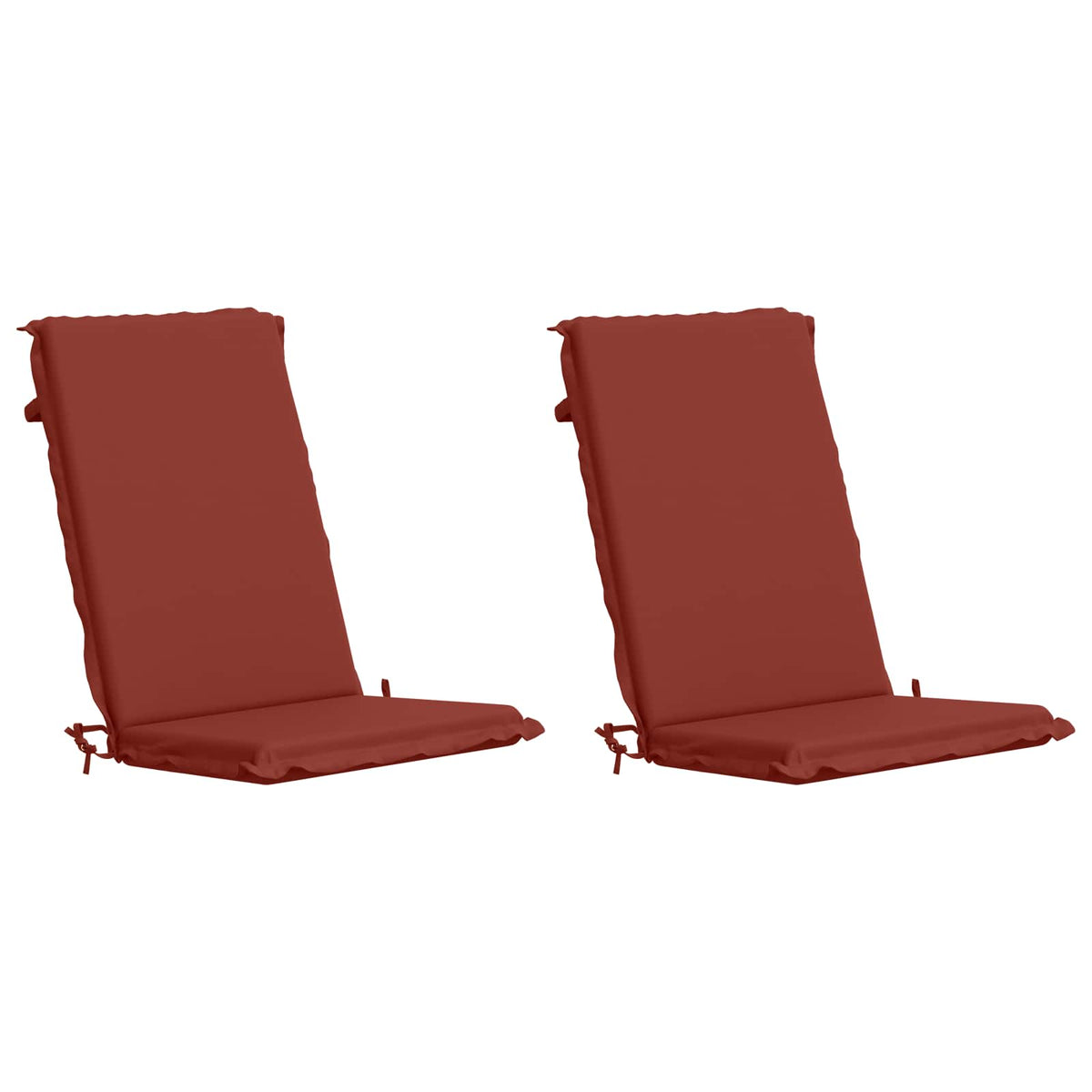 vidaXL High Back Chair Cushion GEMERT 2 pcs 100% Polyester Red 2
