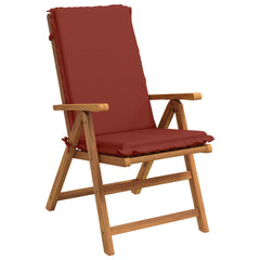 vidaXL High Back Chair Cushion GEMERT 2 pcs 100% Polyester Red 3