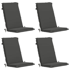 High Back Chair Cushion GEMERT 100% Polyester 4 pcs Anthracite (polyester)
