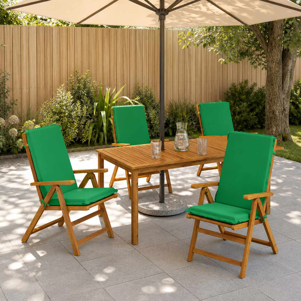High Back Chair Cushion GEMERT Polyester Green