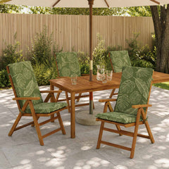 High Back Chair Cushion GEMERT 100% Polyester 4 pcs Leaf design (polyester)