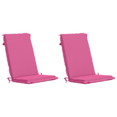 vidaXL High Back Chair Cushion GEMERT 2 pcs 100% Polyester Pink 2