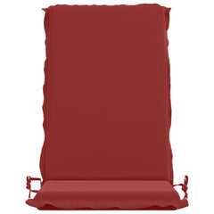vidaXL High Back Chair Cushion GEMERT 2 pcs 100% Polyester Wine Red 4