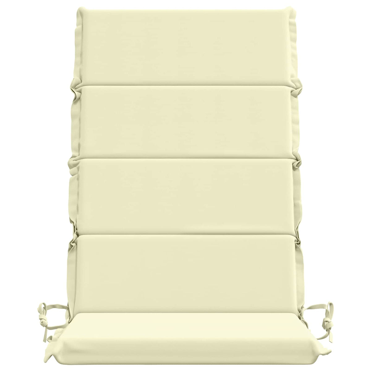 vidaXL High Back Chair Cushion GEMERT 2 pcs 100% Polyester Cream 4