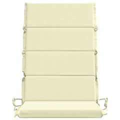 vidaXL High Back Chair Cushion GEMERT 2 pcs 100% Polyester Cream 4