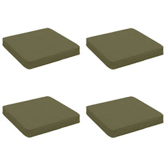 vidaXL 4-Piece Seat Cushions VUGHT 4 pcs 100% Polyester Olive Green 2
