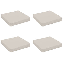 vidaXL 4-Piece Seat Cushions VUGHT 4 pcs 100% Polyester White 2