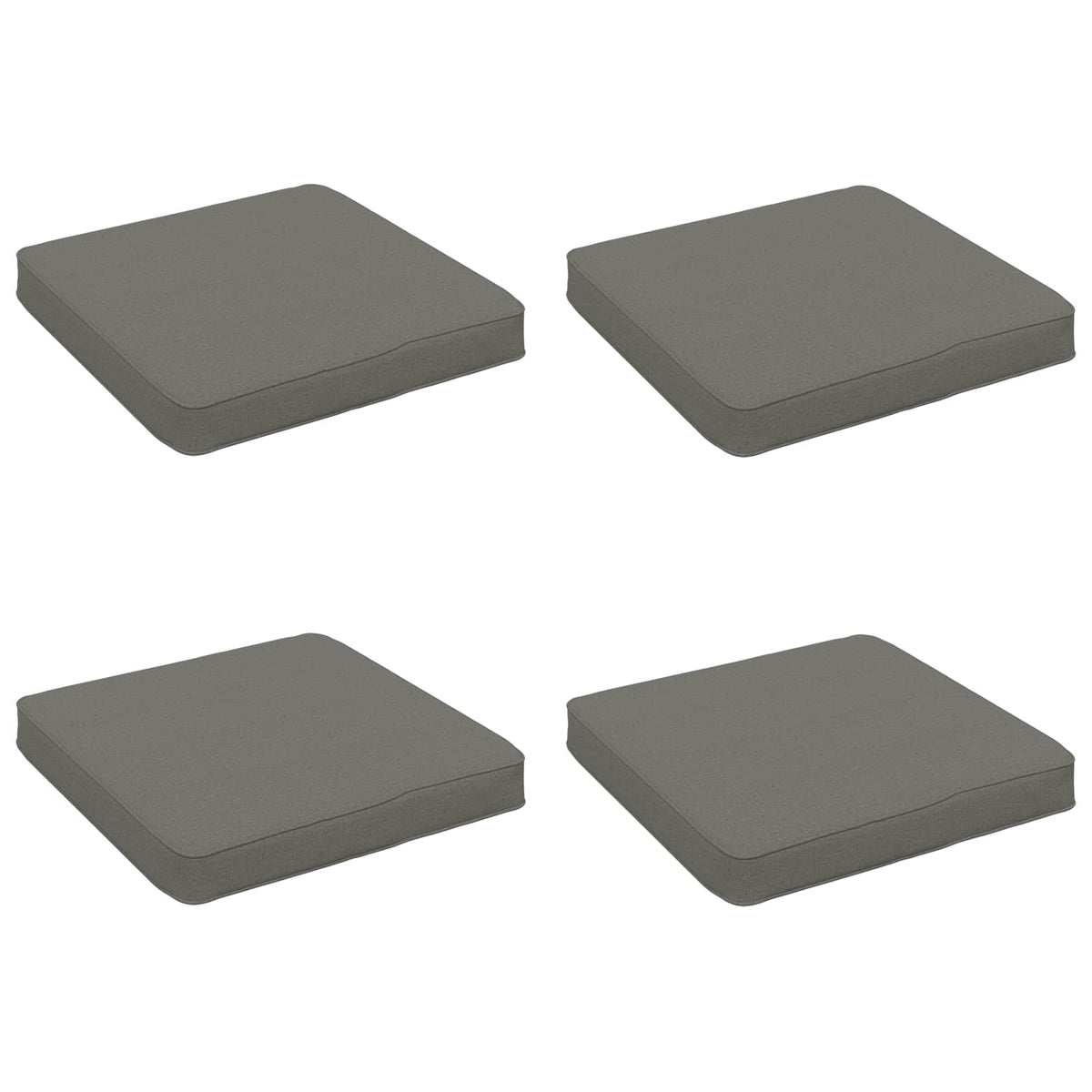 4-Piece Seat Cushions VUGHT 4 pcs 100% Polyester Grey, image 2
