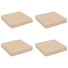 vidaXL 4-Piece Seat Cushions VUGHT 4 pcs 100% Polyester Cream 2