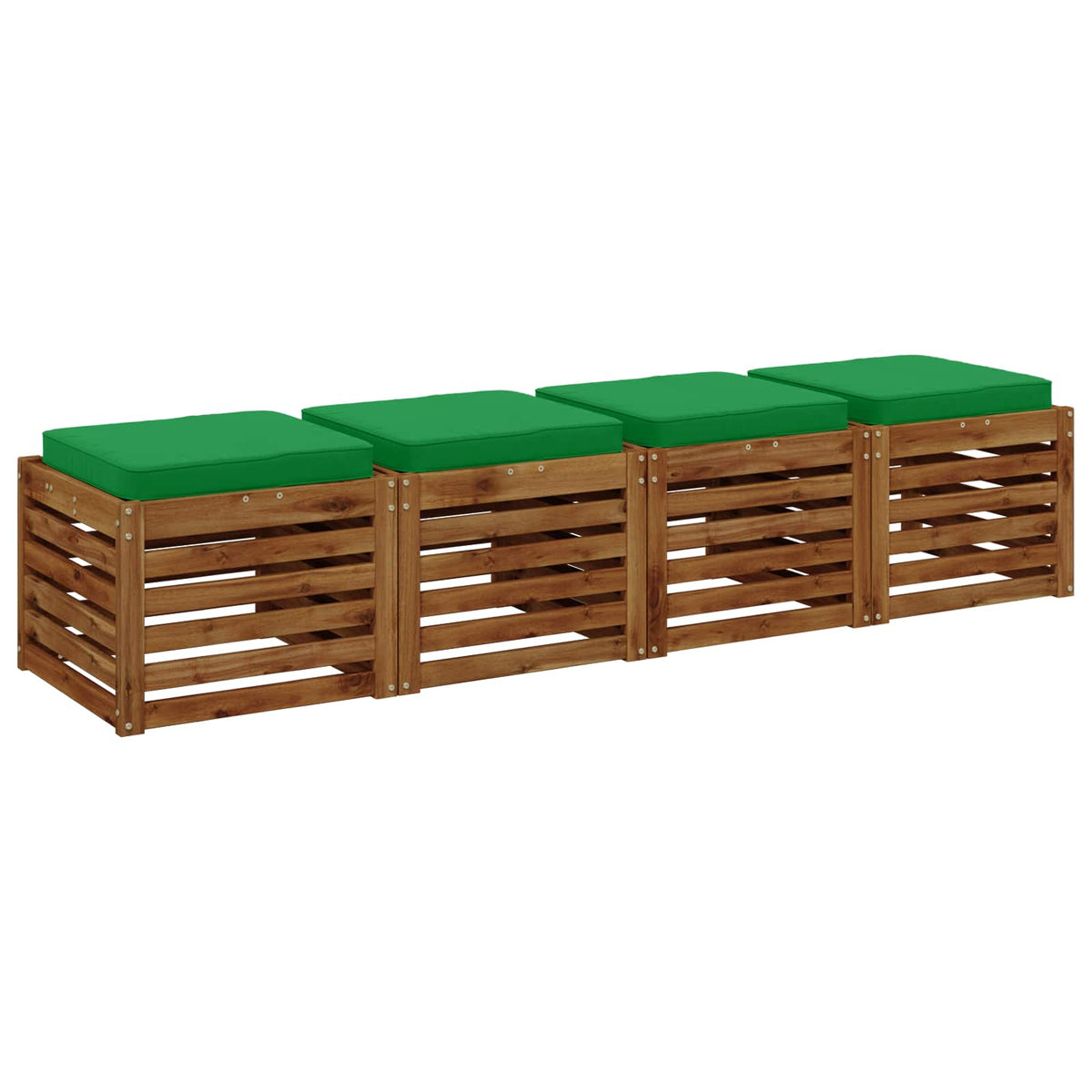 4-Piece Seat Cushions VUGHT 4 pcs 100% Polyester Green, image 3