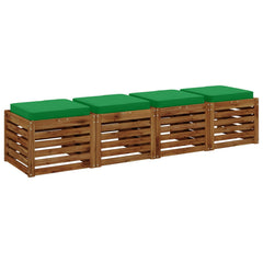 4-Piece Seat Cushions VUGHT 4 pcs 100% Polyester Green, image 3