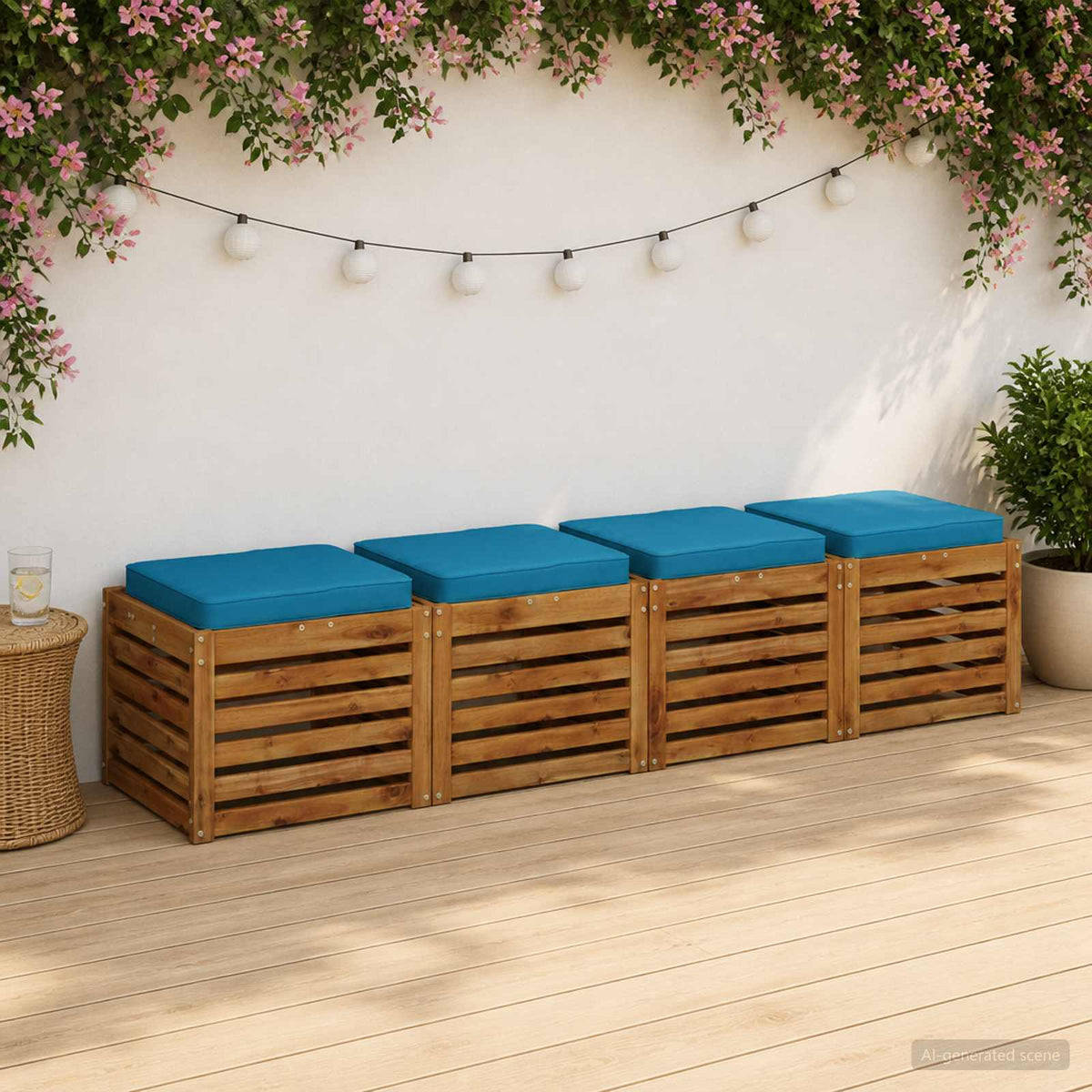 Seat Cushions VUGHT Polyester Depth Light Blue
