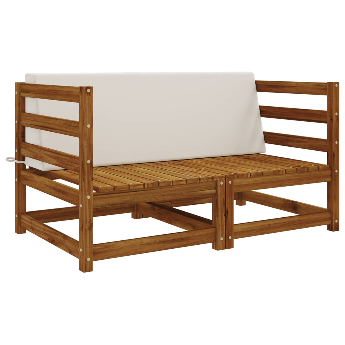vidaXL Back Cushion SOEST 100% Polyester White 120 x 20 x 40 cm 3