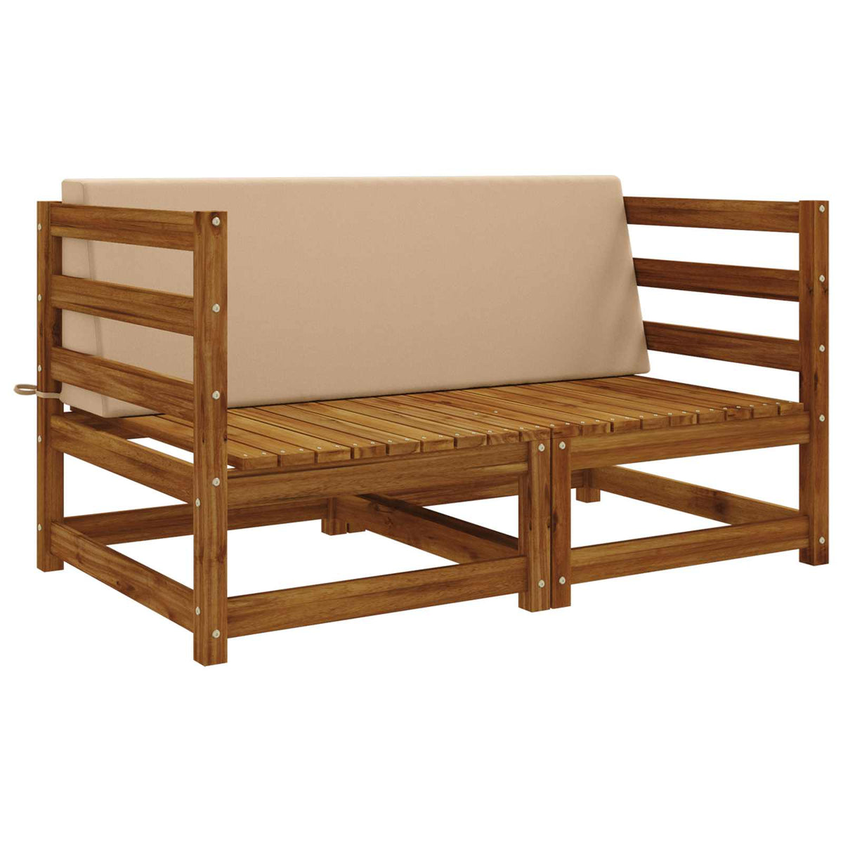 vidaXL Back Cushion SOEST 100% Polyester Sand 120 x 20 x 40 cm 3