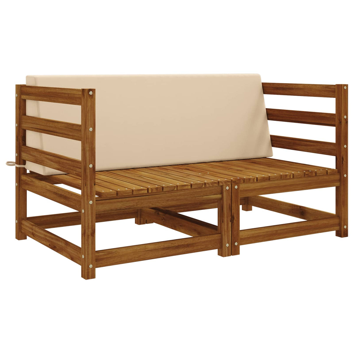 vidaXL Back Cushion SOEST 100% Polyester Cream 120 x 20 x 40 cm 3