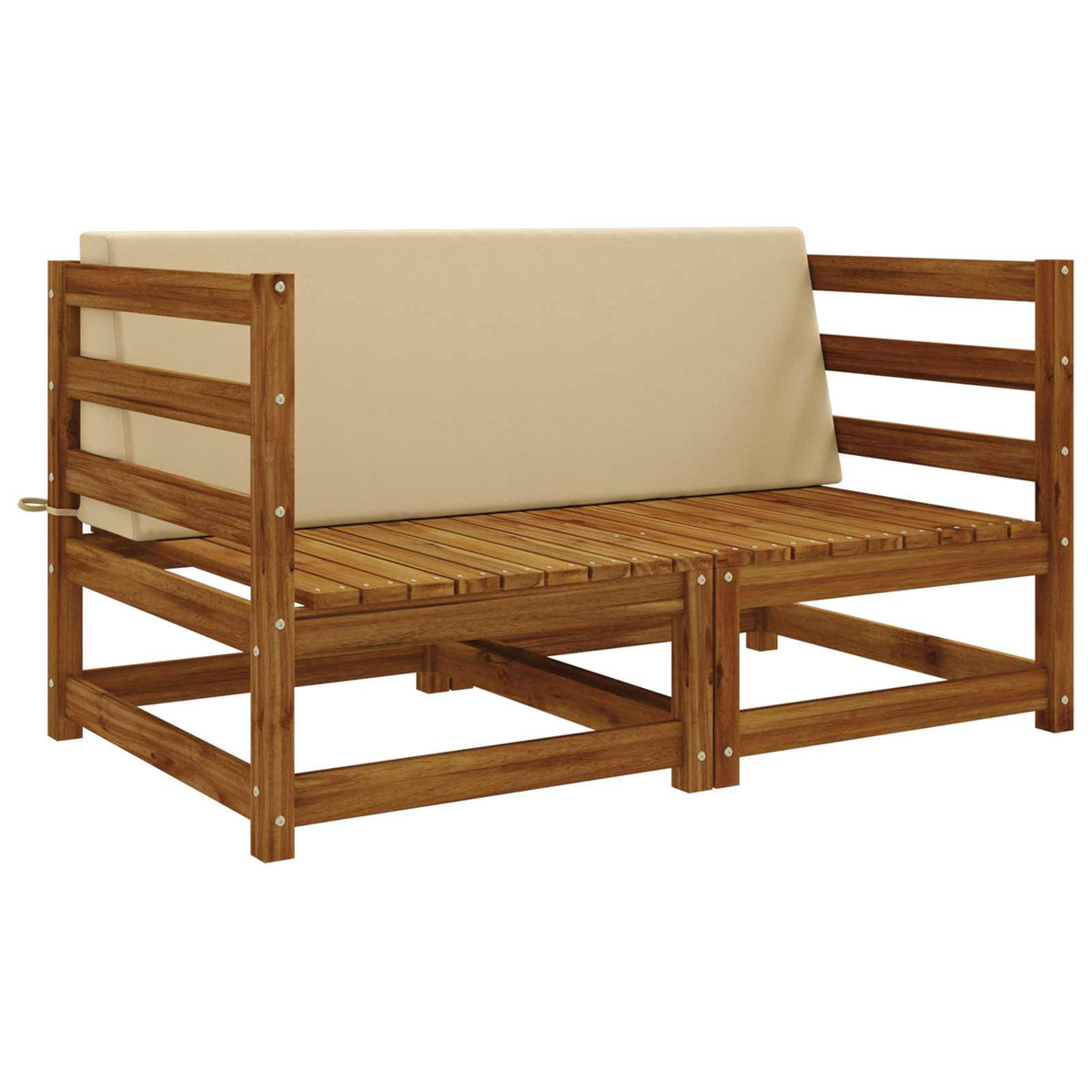 vidaXL Back Cushion SOEST 100% Polyester Beige 120 x 20 x 40 cm 3