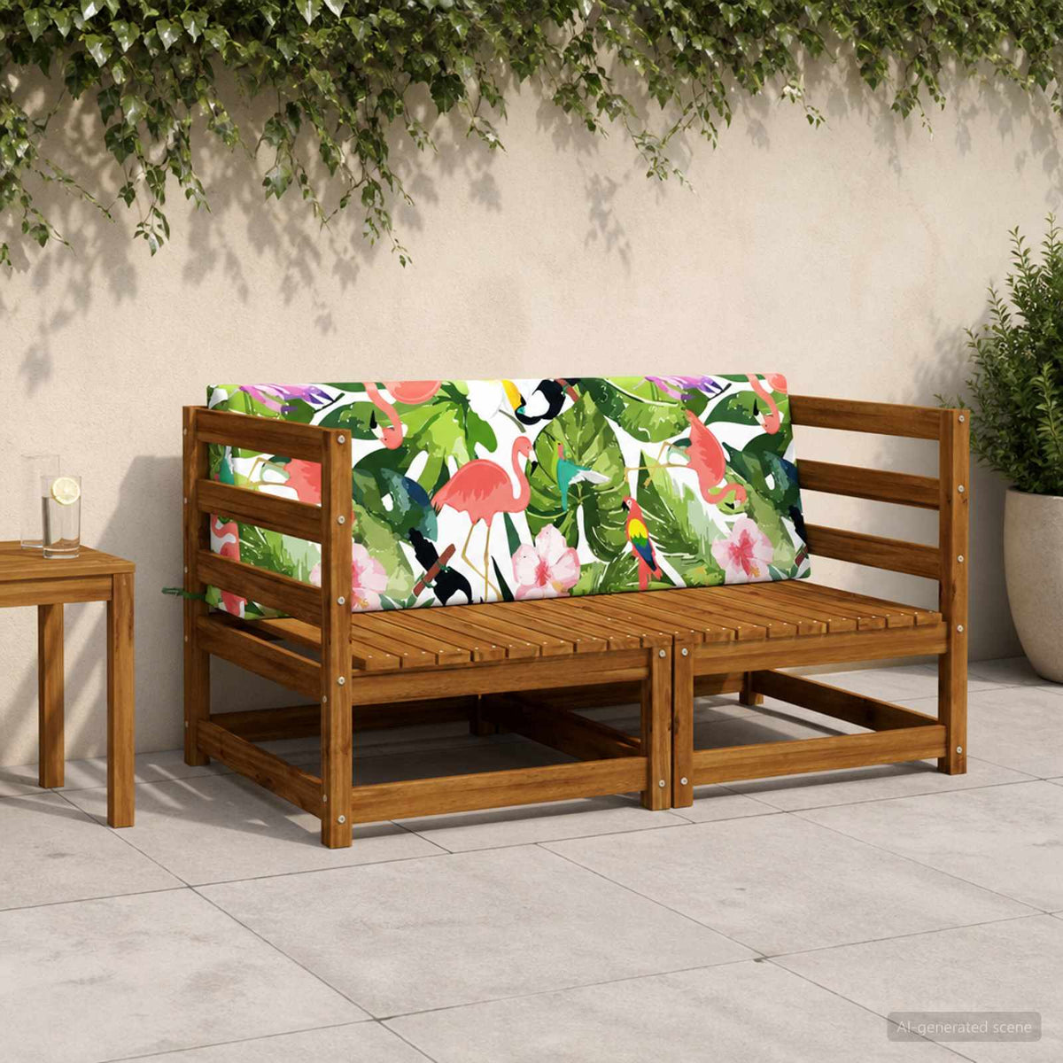 vidaXL Back Cushion SOEST 100% Polyester Multicolour 120 x 20 x 40 cm 1