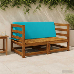 vidaXL Back Cushion SOEST 100% Polyester Turquoise 120 x 20 x 40 cm 1
