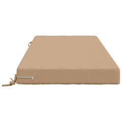 vidaXL Seat Cushion SOEST 100% Polyester Sand 120 x 60 x 10 cm 4
