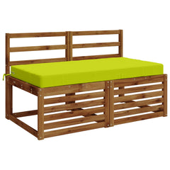 vidaXL Seat Cushion SOEST 100% Polyester Bright Green 120 x 60 x 10 cm 3