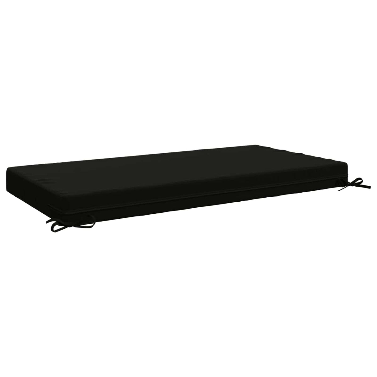 vidaXL Seat Cushion SOEST 100% Polyester Black 120 x 60 x 10 cm 5