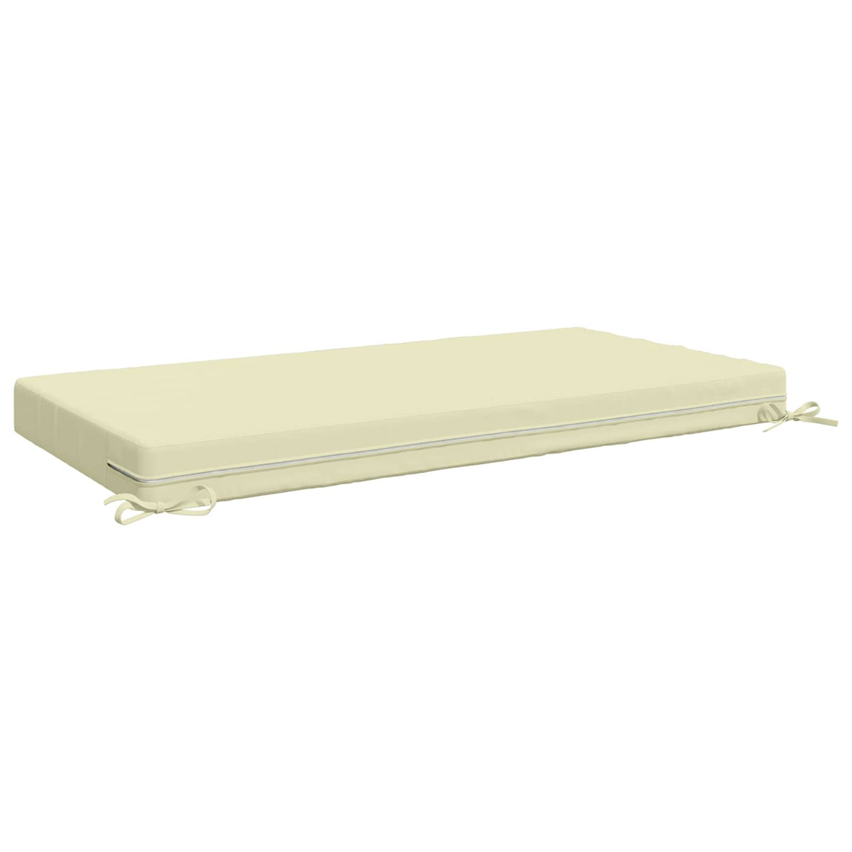 vidaXL Seat Cushion SOEST 100% Polyester Cream 120 x 60 x 10 cm 5