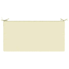 vidaXL Seat Cushion SOEST 100% Polyester Cream 120 x 60 x 10 cm 6