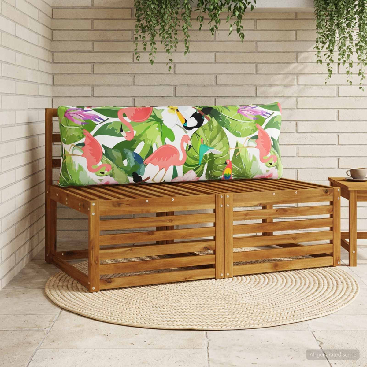 Back Cushion PUTTEN Polyester 120 x 40 x 15 cm Multicolour