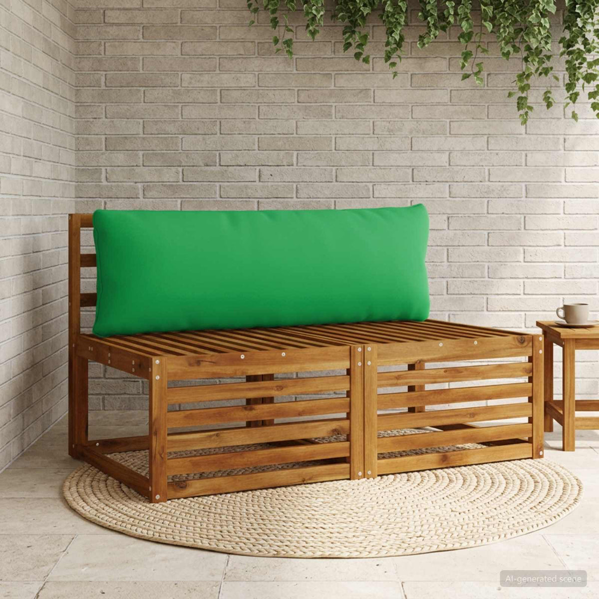 Back Cushion PUTTEN Polyester 120 x 40 x 15 cm Green