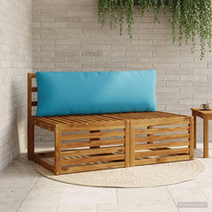 Back Cushion PUTTEN Polyester 120 x 40 x 15 cm Light Blue