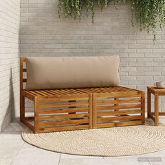 Back Cushion PUTTEN Polyester 120 x 40 x 15 cm Taupe