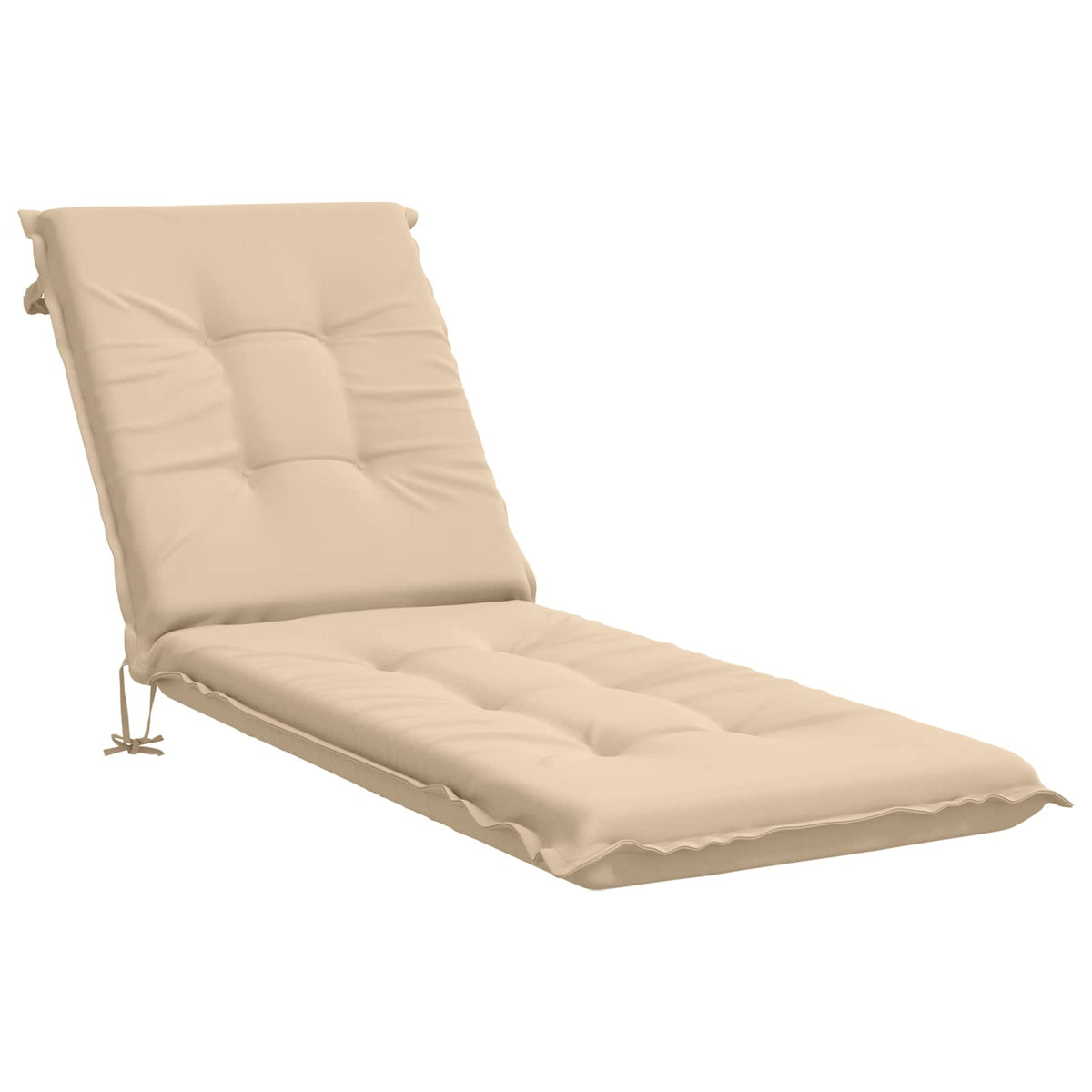 Sunlounger Cushion GEMERT 100% Polyester Melange 190 x 60 x 9 cm Cream