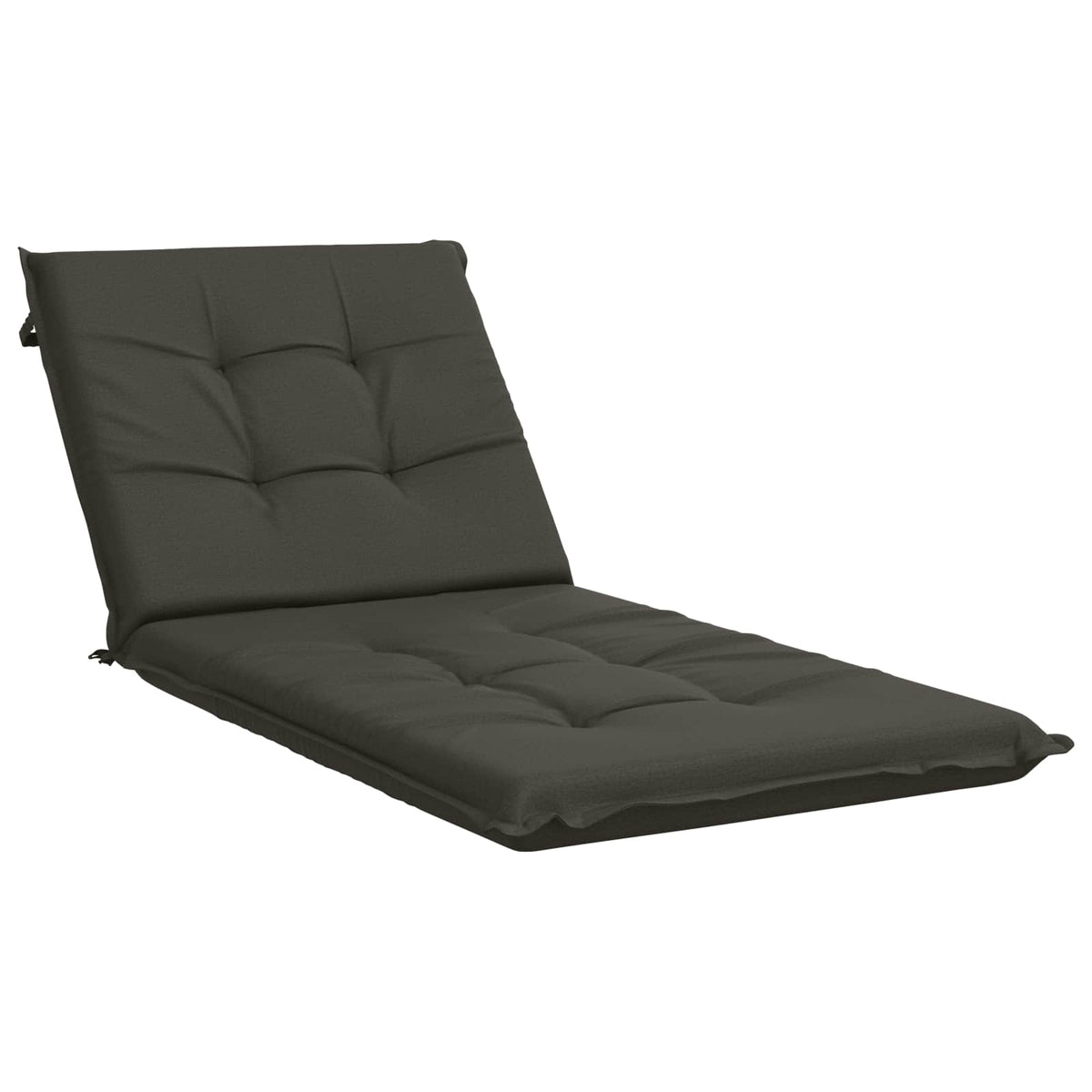 Sunlounger Cushion GEMERT 100% Polyester Melange 190 x 70 x 9 cm Anthracite