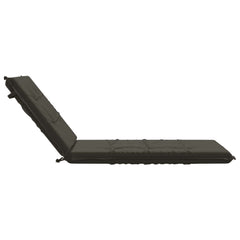 Sunlounger Cushion GEMERT 100% Polyester Melange 190 x 70 x 9 cm Anthracite