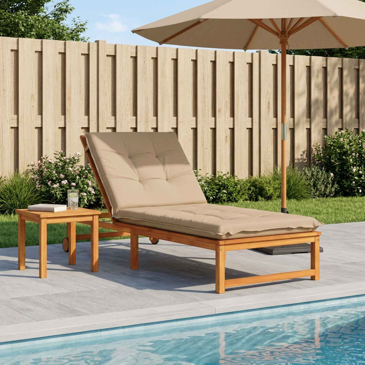 Sunlounger Cushion GEMERT Polyester Melange Sand