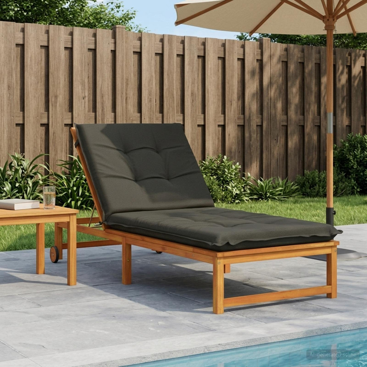 Sunlounger Cushion GEMERT Polyester Melange Anthracite