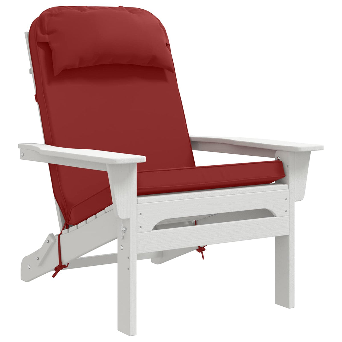 vidaXL Adirondack Chair Cushion 100% Polyester Wine Red 3