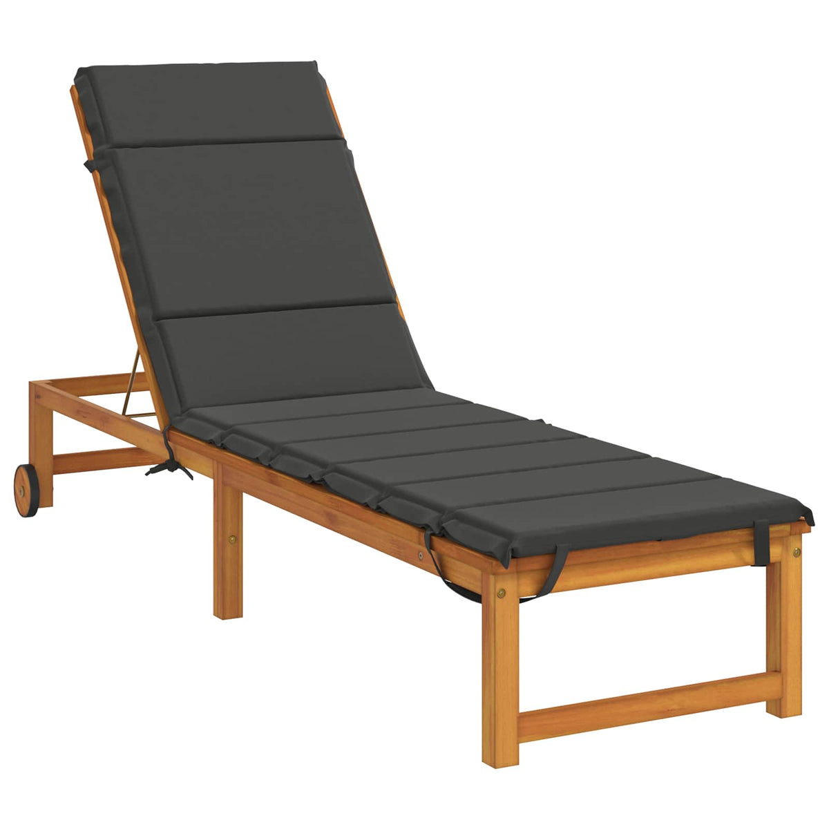 vidaXL Sunlounger Cushion GEMERT 100% Polyester Anthracite 3