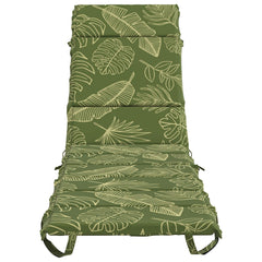 vidaXL Sunlounger Cushion GEMERT 100% Polyester Leaf Design 4
