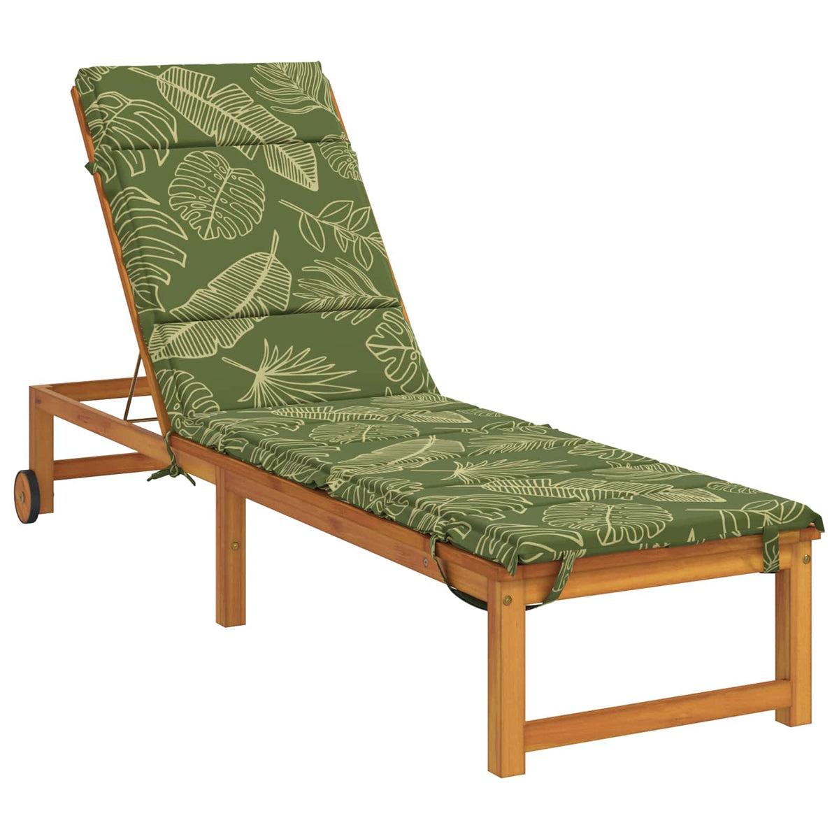 vidaXL Sunlounger Cushion GEMERT 100% Polyester Leaf Design 3