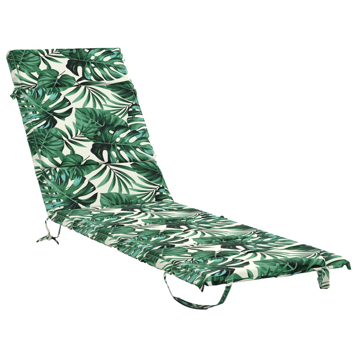 vidaXL Sunlounger Cushion GEMERT 100% Polyester Leaf Pattern 2