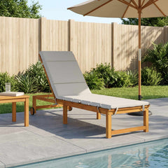 vidaXL Sunlounger Cushion GEMERT 100% Polyester White 200 x 50 x 3 cm 1