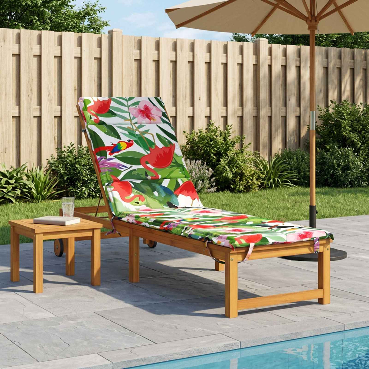 vidaXL Sunlounger Cushion GEMERT 100% Polyester Multicolour 1