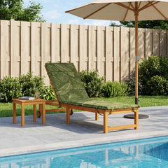 vidaXL Sunlounger Cushion GEMERT 100% Polyester Leaf Design 1