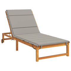 Sunlounger Cushion GEMERT Polyester 200 x 70 x 3 cm Grey